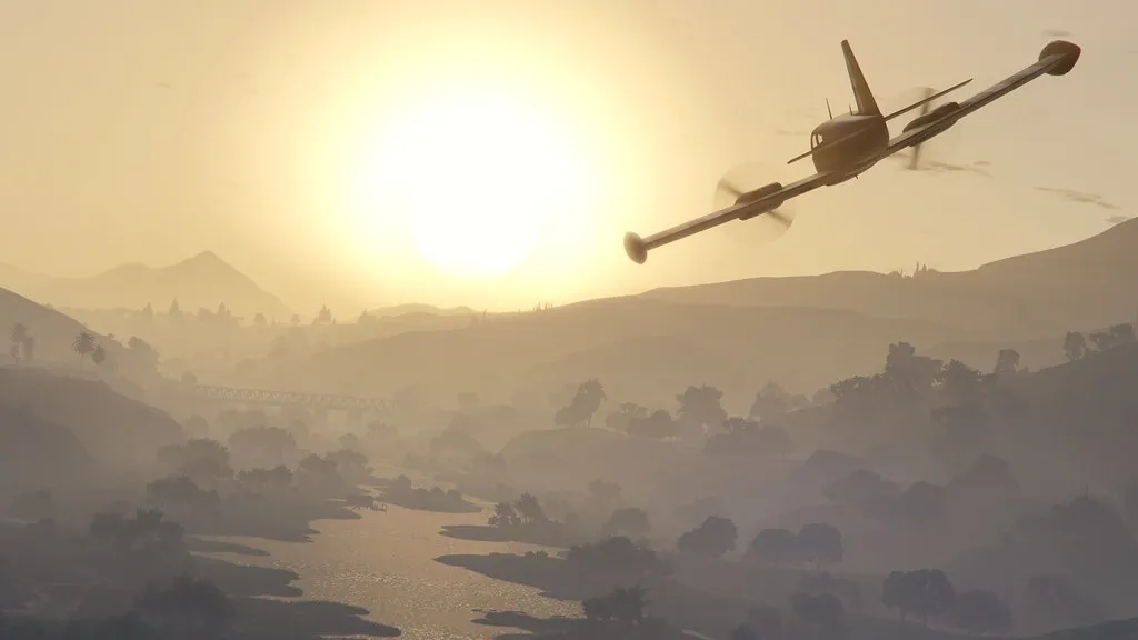 Sandy Shores üzerinde gün batımı